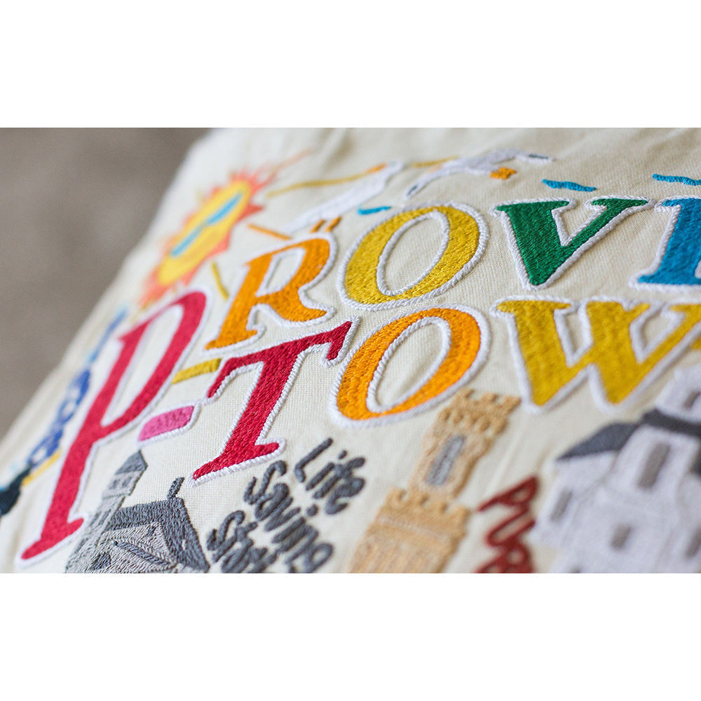 Provincetown Hand-Embroidered Pillow Quirks!