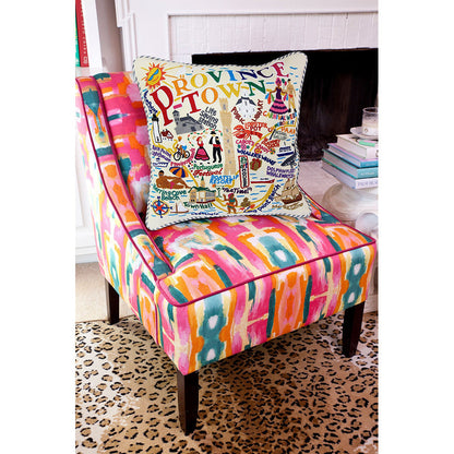 Provincetown Hand-Embroidered Pillow Quirks!