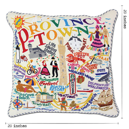 Provincetown Hand-Embroidered Pillow Quirks!