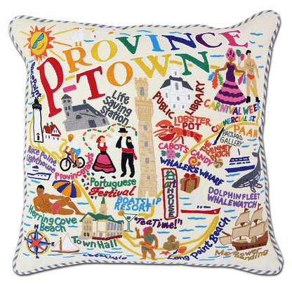 Provincetown Hand-Embroidered Pillow Quirks!
