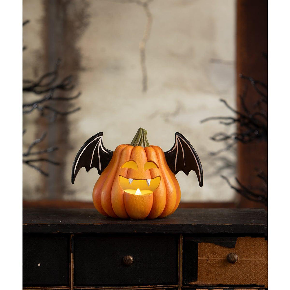 Pumpkin Bat Luminary by Bethany Lowe Designs Quirks!