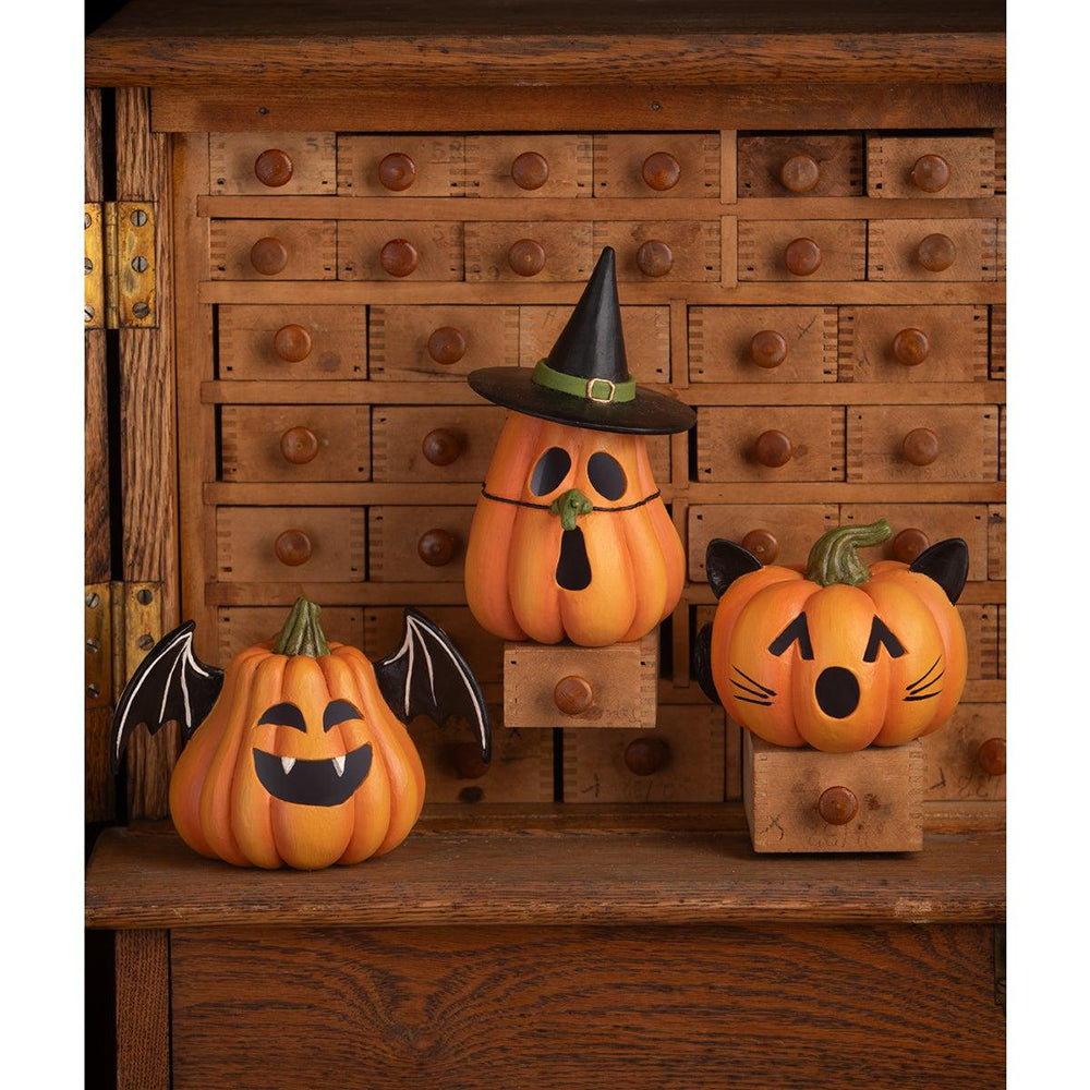 Pumpkin Cat Luminary by Bethany Lowe Designs Quirks!