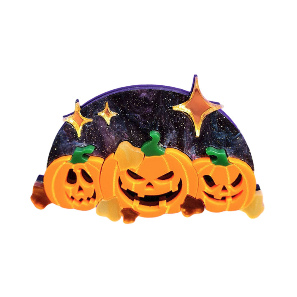 Pumpkin Party Brooch by Cherryloco