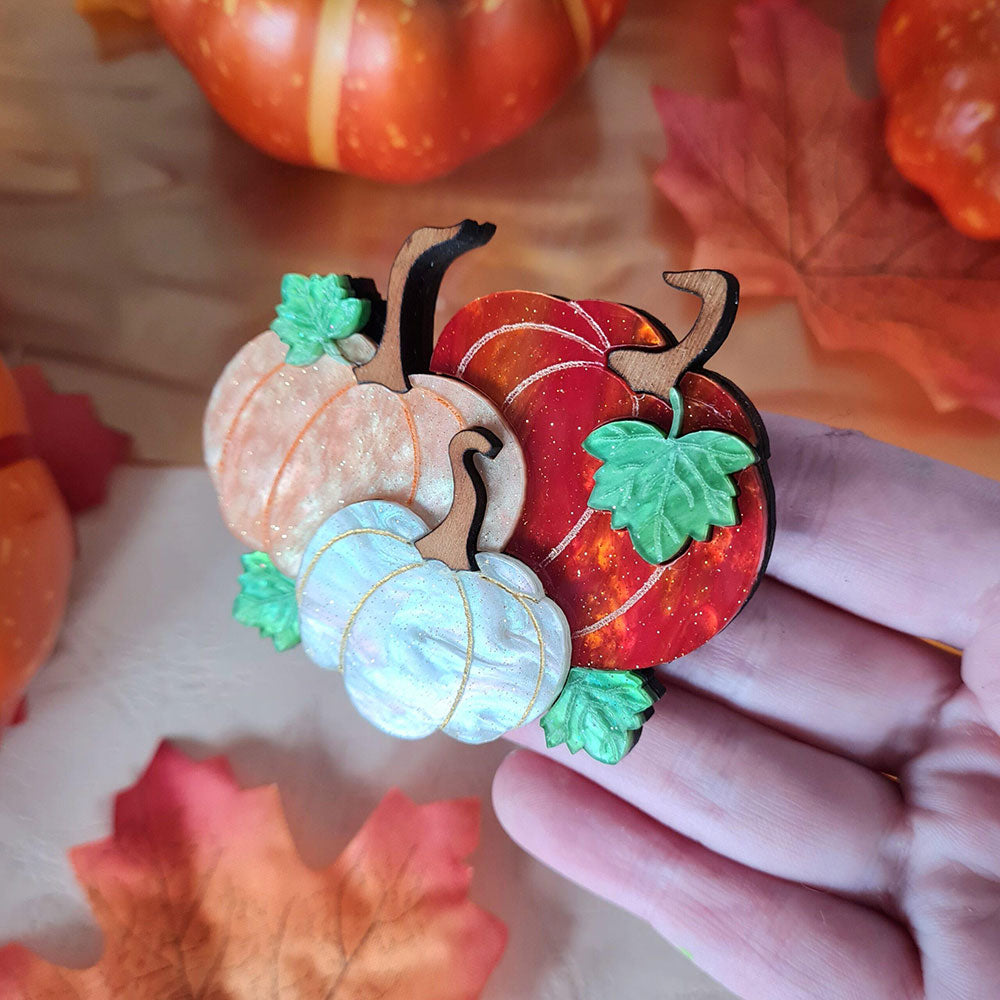 Pumpkin Patch Brooch by Cherryloco Quirks!