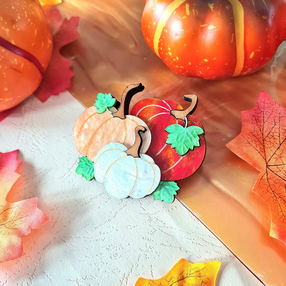 Pumpkin Patch Brooch by Cherryloco Quirks!