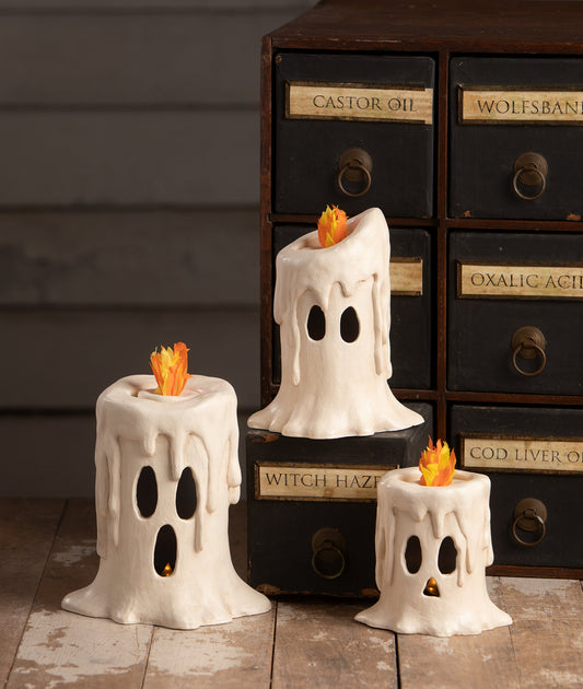 Small Flam'in Candle Luminary | Halloween Decor | Bethany Lowe
