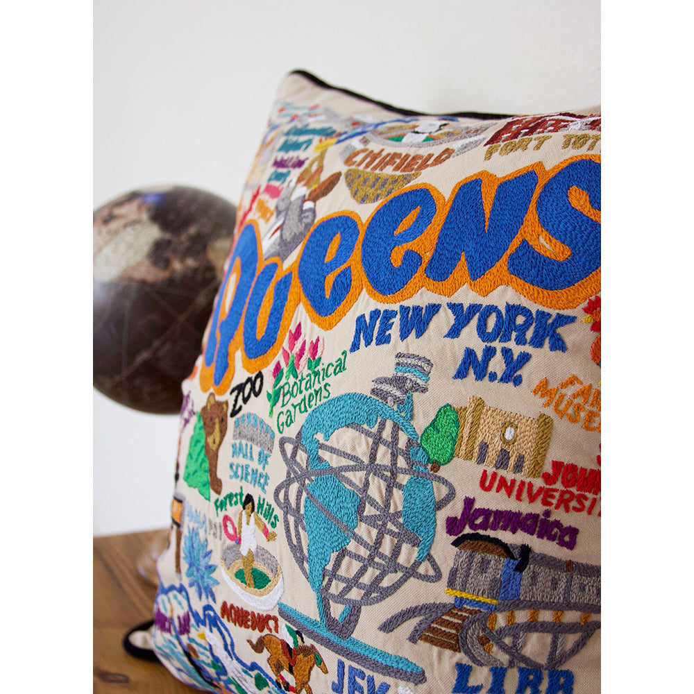 Queens Hand-Embroidered Pillow Quirks!