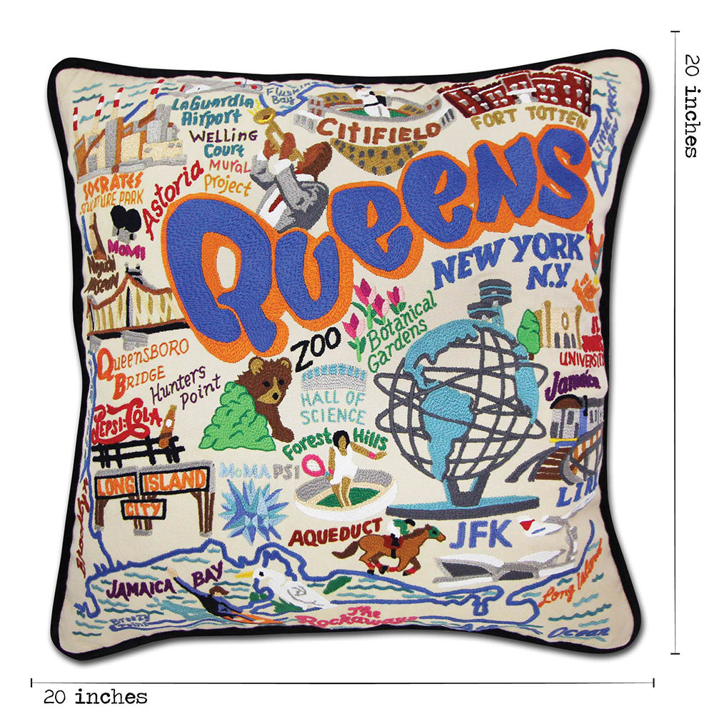 Queens Hand-Embroidered Pillow Quirks!