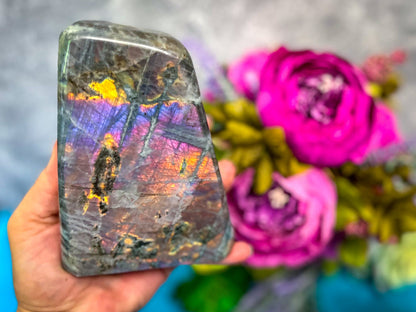 2 Lb+ Purple Labradorite crystal Freeform, Rainbow Labradorite, White Labradorite