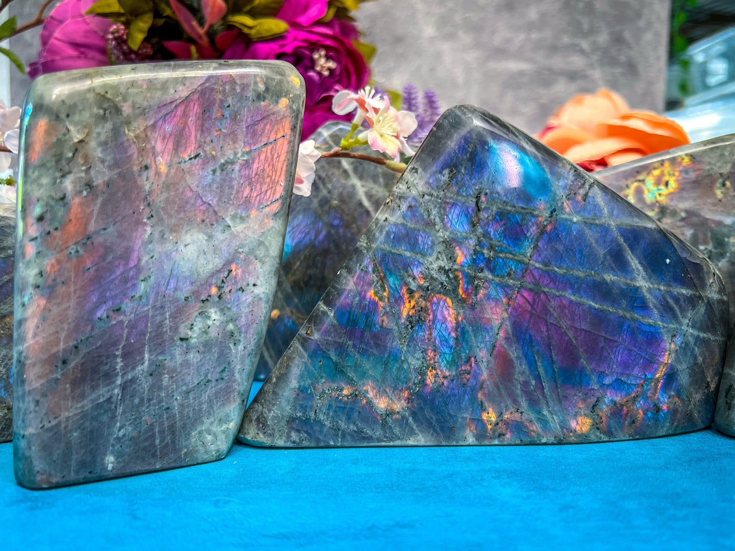 Large Purple Labradorite crystal Freeform, Rainbow Labradorite, White Labradorite