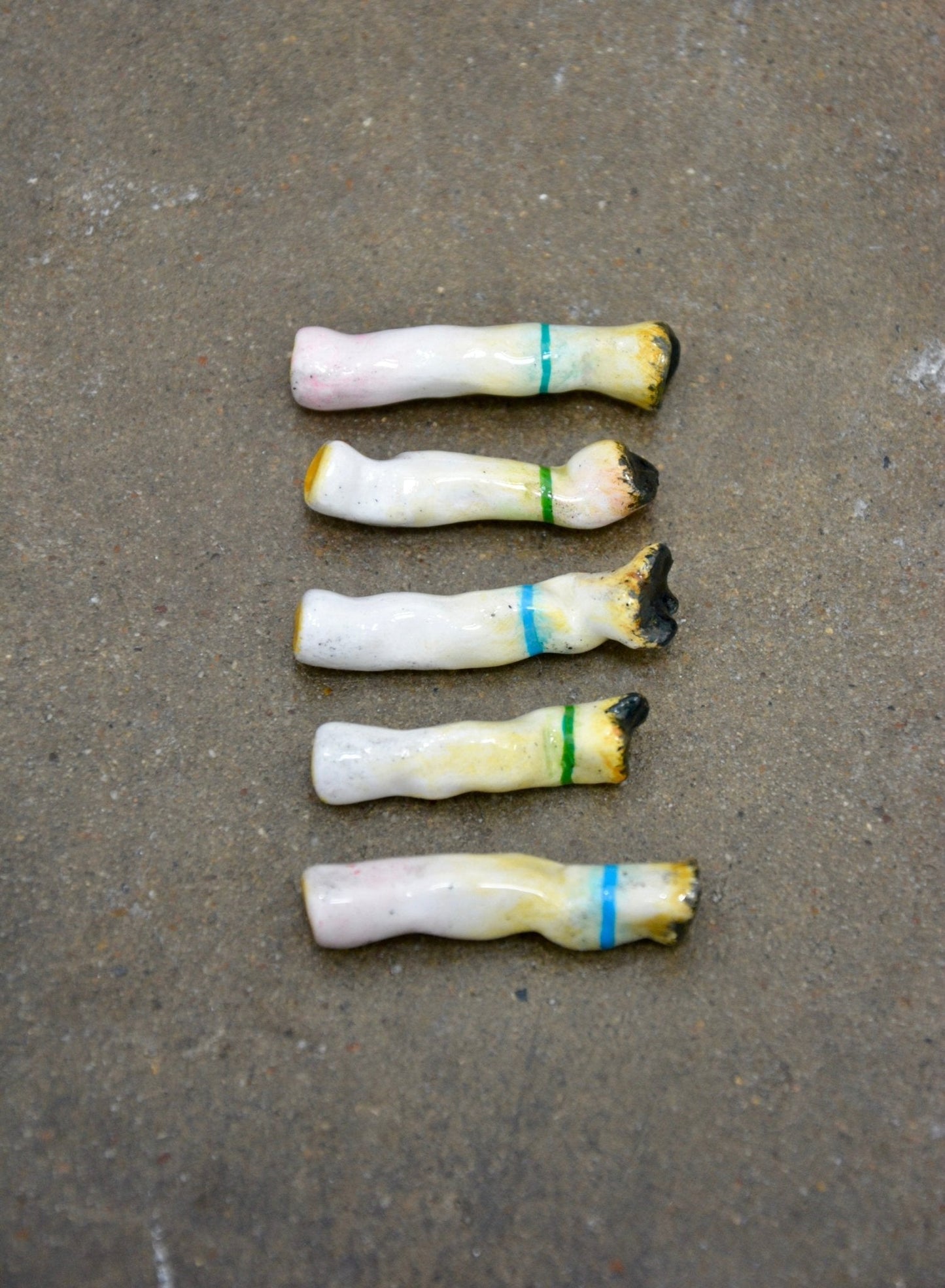 RAINY DAY BUTTS - SET OF FIVE
