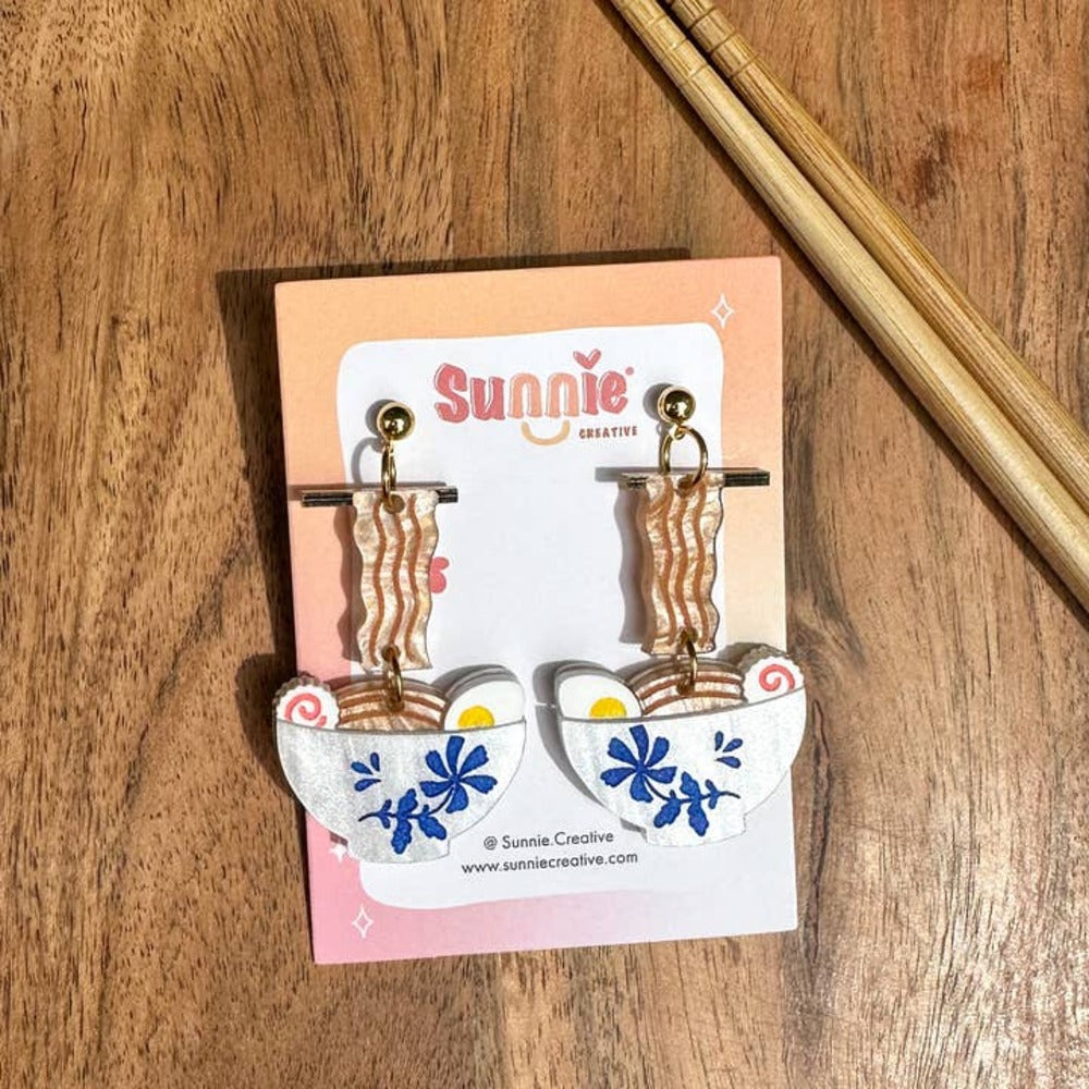 Ramen Acrylic Earrings Quirks!