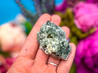 Raw Dark Green Prehnite Specimens