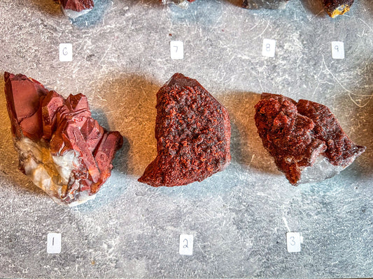 Raw Red Hematoid Quartz Clusters, You Choose Piece!