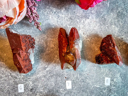 Raw Red Hematoid Quartz Clusters, You Choose Piece!