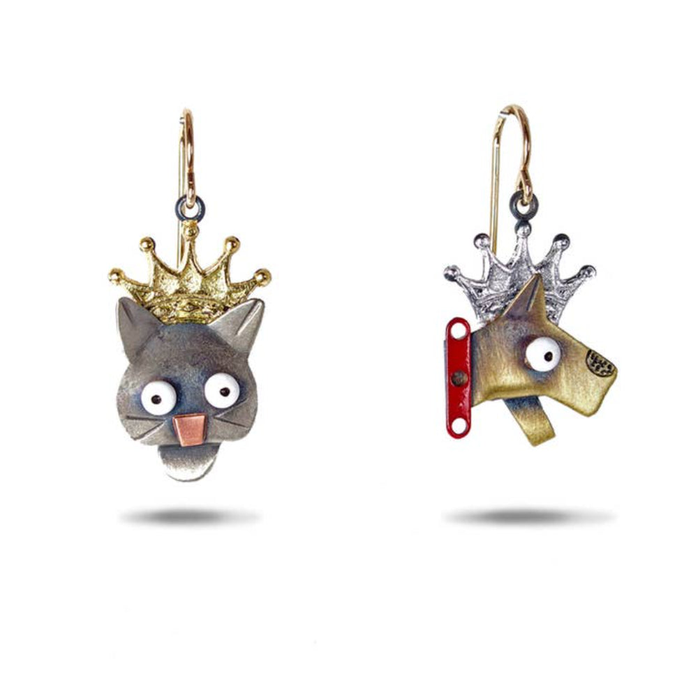 Reigning Cats and Dogs Earrings by Chickenscratch Quirks!