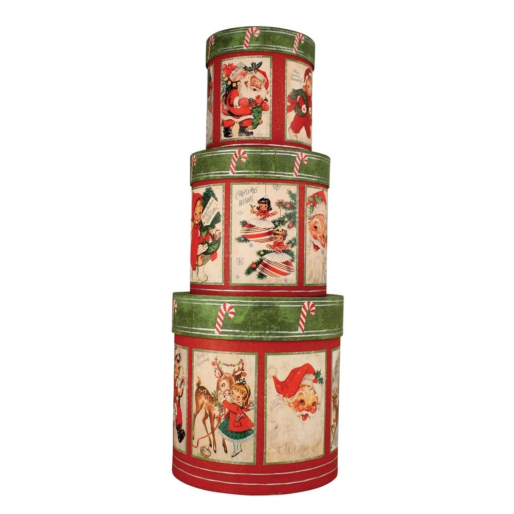 Retro Christmas Nesting Boxes S3 by Bethany Lowe Designs Quirks!