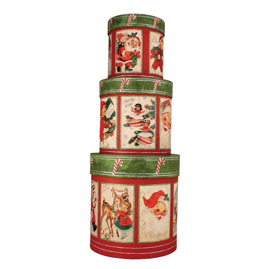 Retro Christmas Nesting Boxes S3 by Bethany Lowe Designs Quirks!