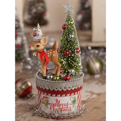 Retro Deer on Box Small by Bethany Lowe Designs Quirks!