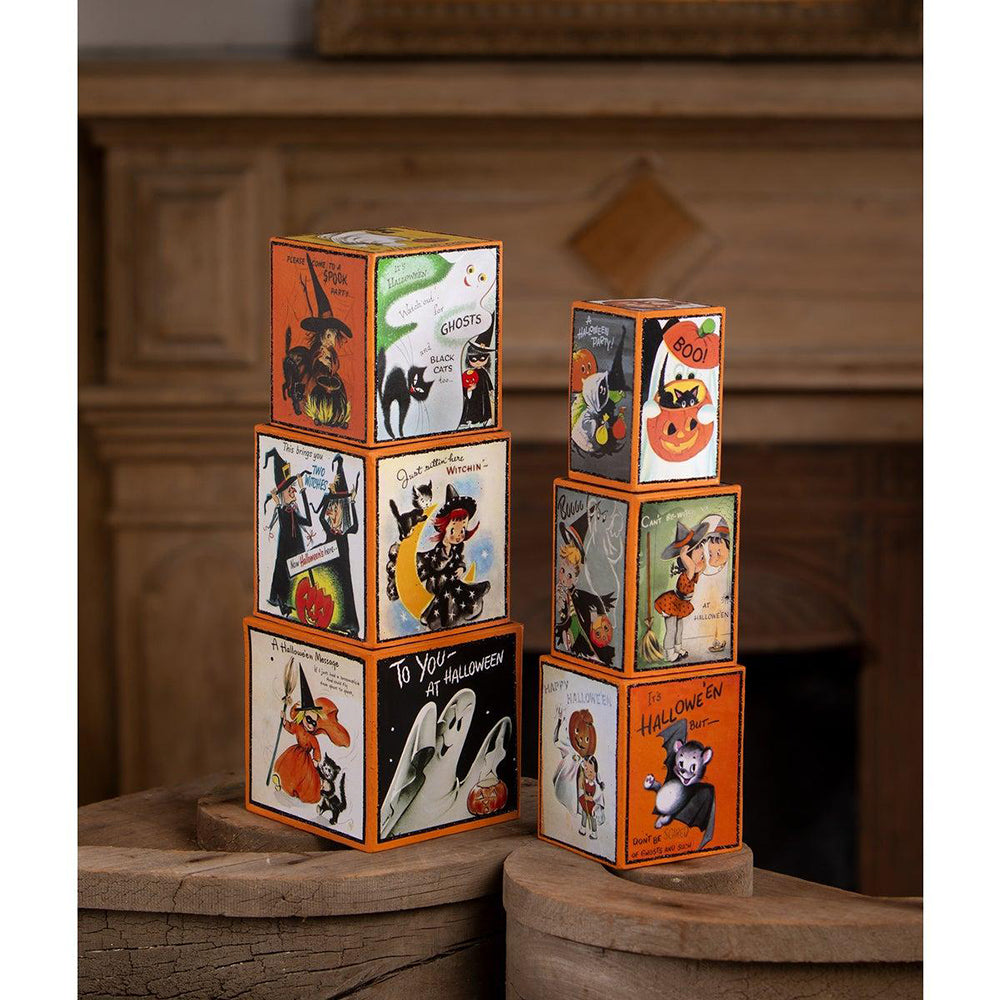 Retro Hallowen Stacking Blocks by Bethany Lowe Designs Quirks!