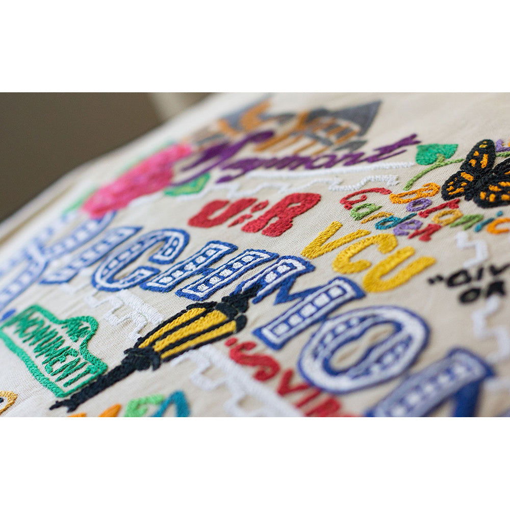 Richmond Virginia Hand-Embroidered Pillow Quirks!