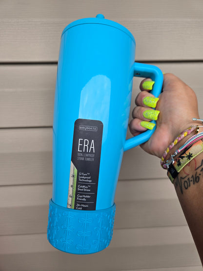 Electric Blue Coquette Boot Bumper Sleeve for Tumblers