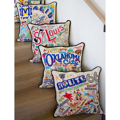 Route 66 Hand-Embroidered Pillow Quirks!