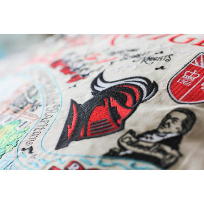 Rutgers University Collegiate Embroidered Pillow by CatStudio Quirks!