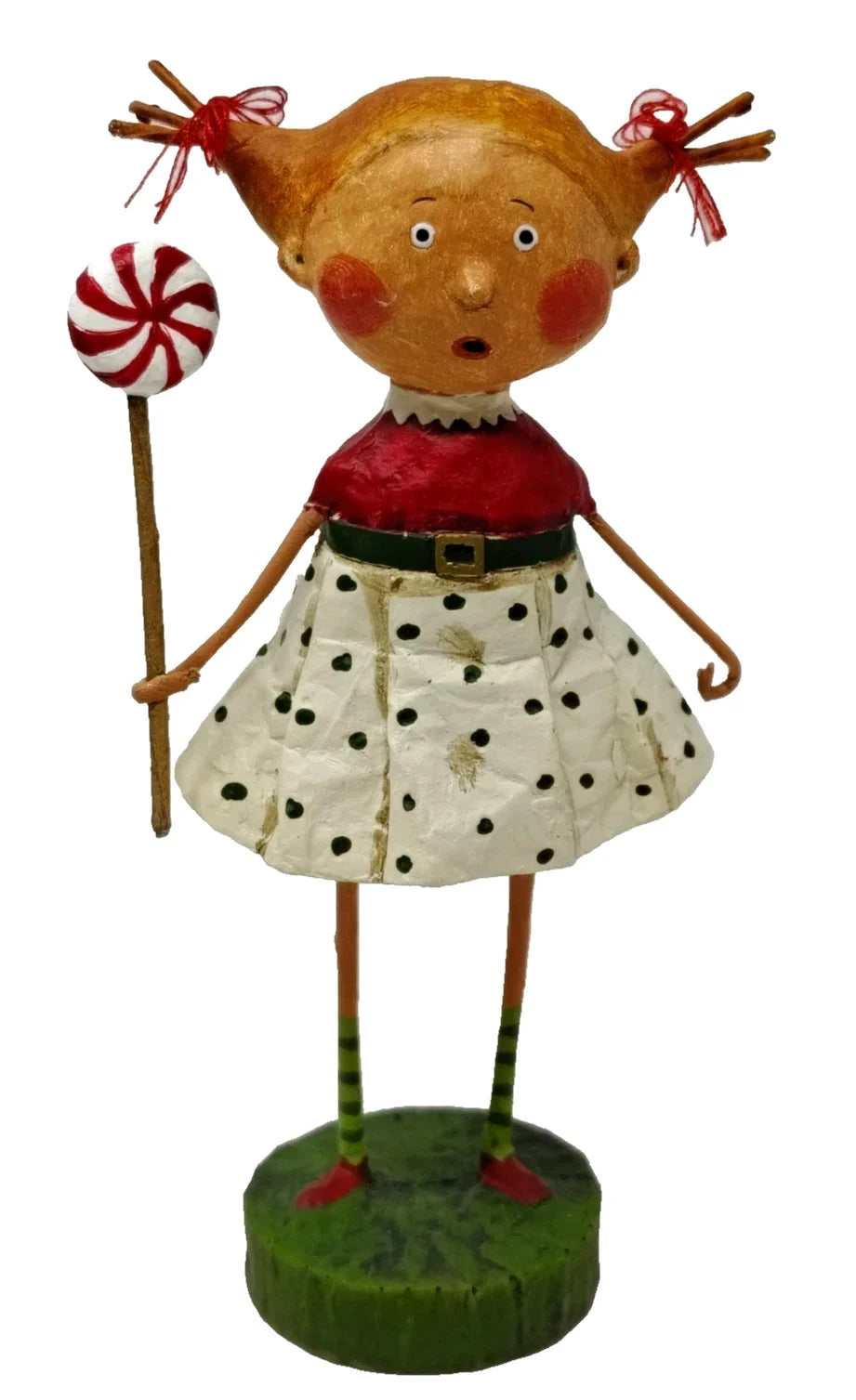 Peppermint Patti Figurine by Lori Mitchell RETIRED Quirks!
