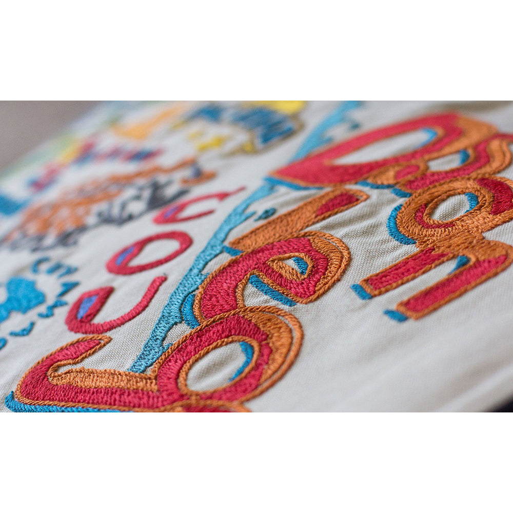 San Diego, CA Hand-Embroidered Pillow Quirks!