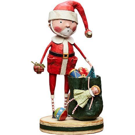 Santa & His Sack Figurine by Lori Mitchell Quirks!
