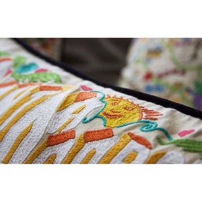 Santa Barbara, CA Hand-Embroidered Pillow Quirks!
