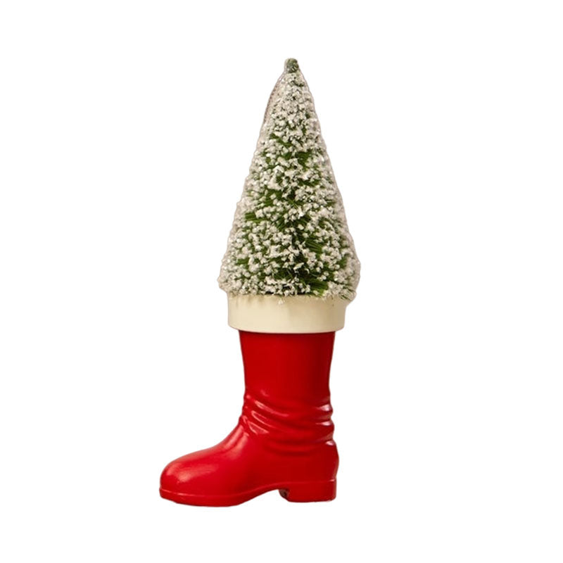 Santa Boot with Bottle Brush Tree Ornament Quirks!