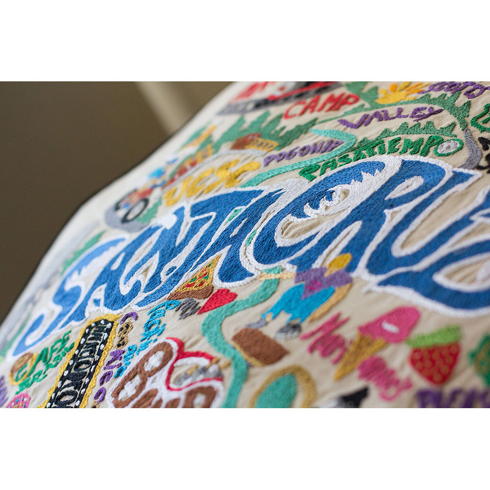 Santa Cruz Hand-Embroidered Pillow Quirks!
