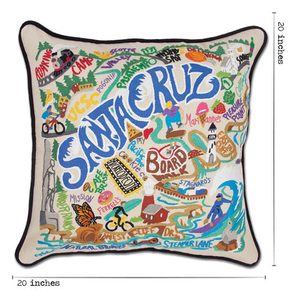 Santa Cruz Hand-Embroidered Pillow Quirks!