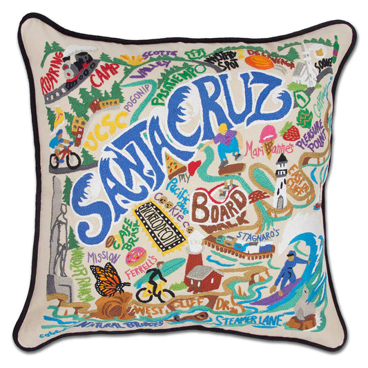 Santa Cruz Hand-Embroidered Pillow Quirks!