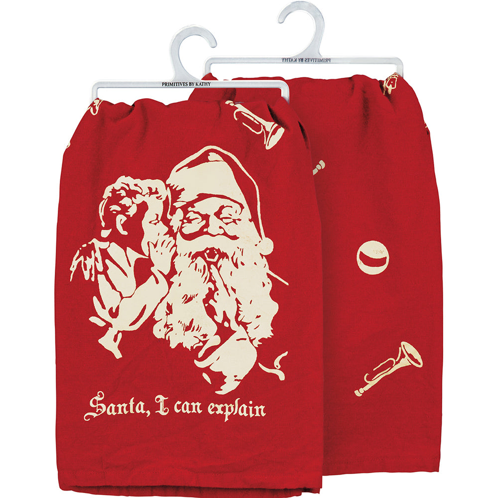 Santa I Can Explain Kitchen Towel Quirks!