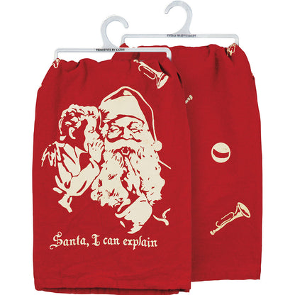 Santa I Can Explain Kitchen Towel Quirks!