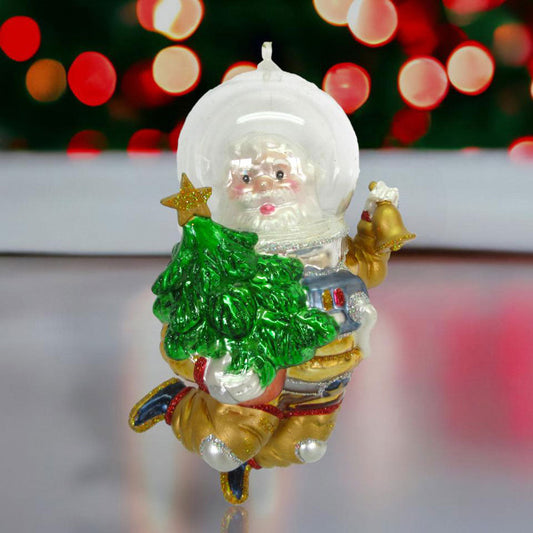 Santa in Space Suit Ornament by December Diamonds Quirks!