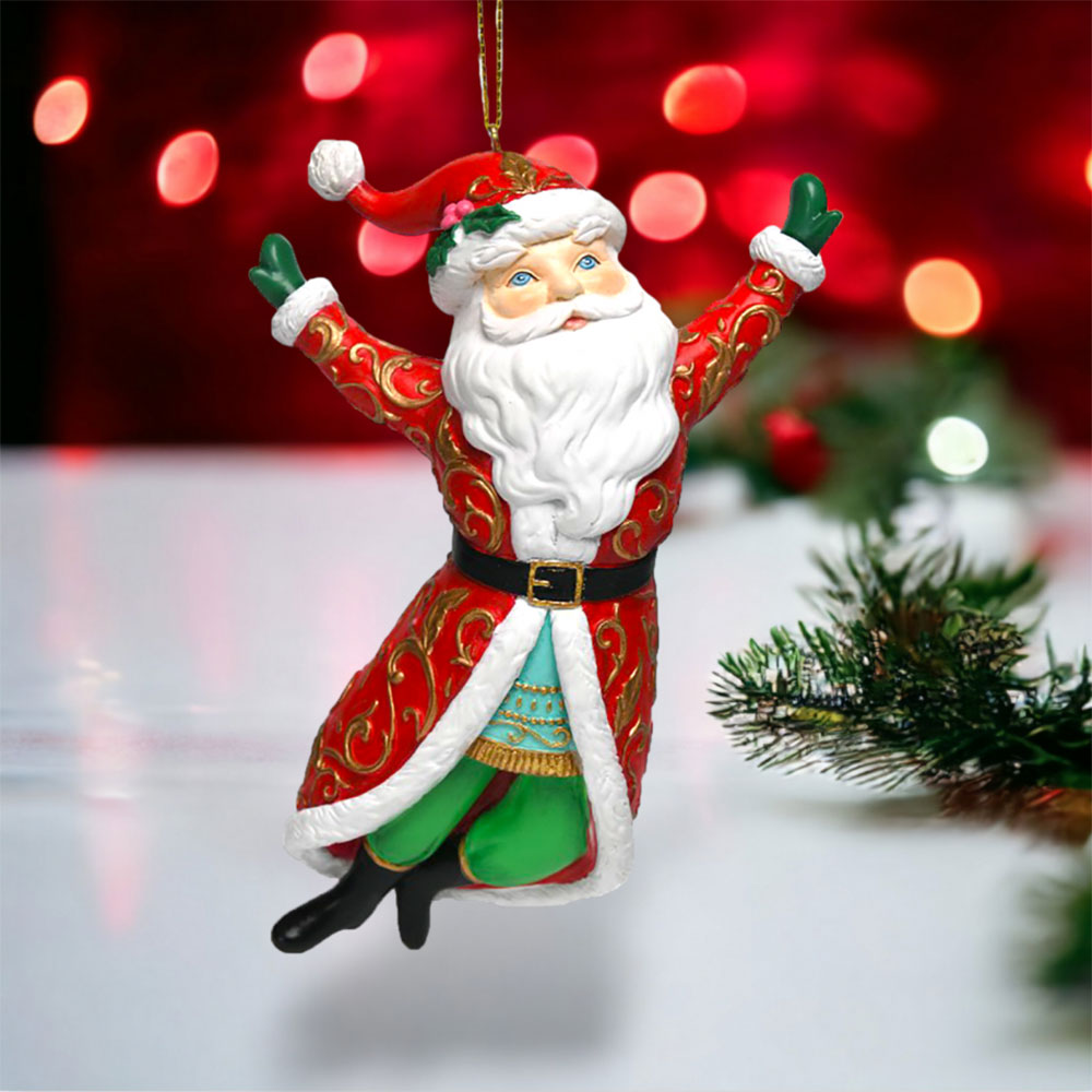 Yippee! Santa Ornament by December Diamonds Quirks!