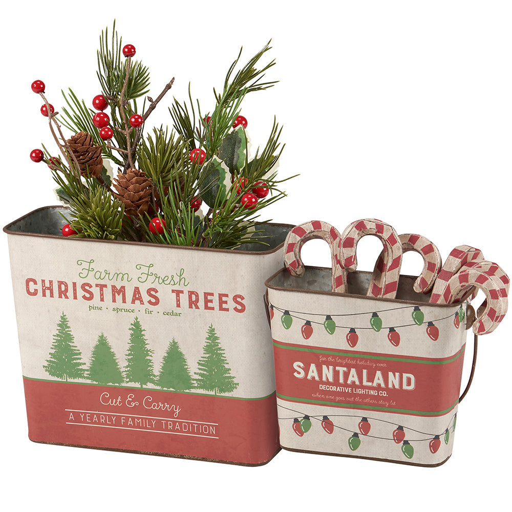 Retro Santaland Tin Bucket Set Quirks!