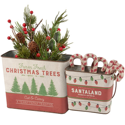 Retro Santaland Tin Bucket Set Quirks!