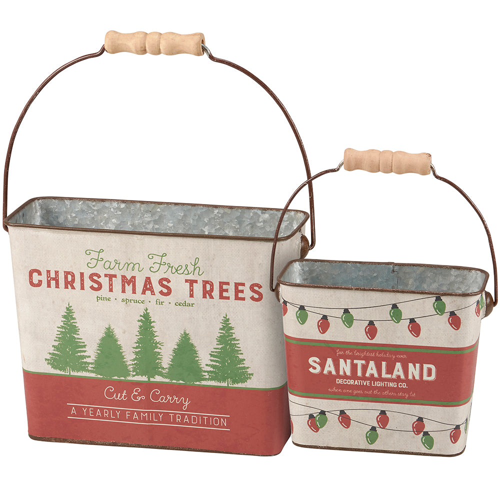 Retro Santaland Tin Bucket Set Quirks!
