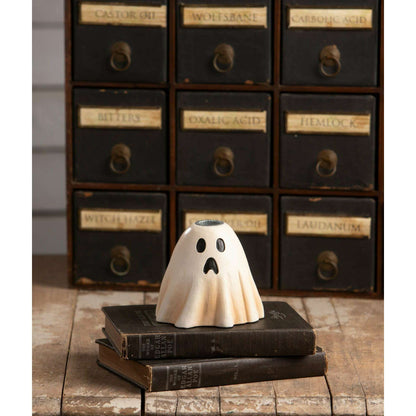 Scared Ghost Candlestick | Halloween Decor | Bethany Lowe