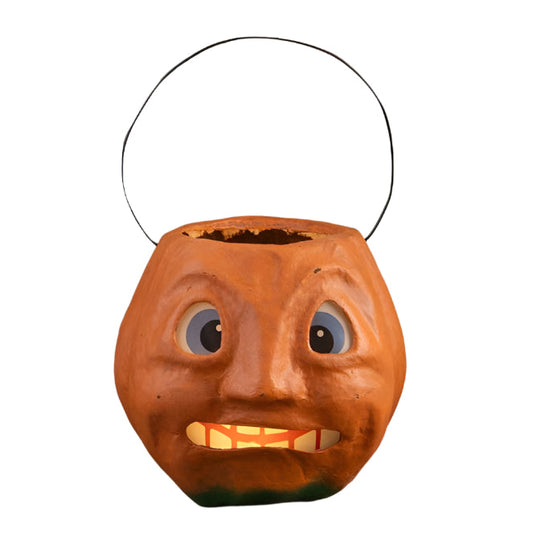 Scary Vintage Pumpkin Bucket Medium by Bethany Lowe Designs Quirks!