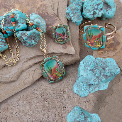 Barse Jewelry • Desert Sedona Blue Turquoise Ring
