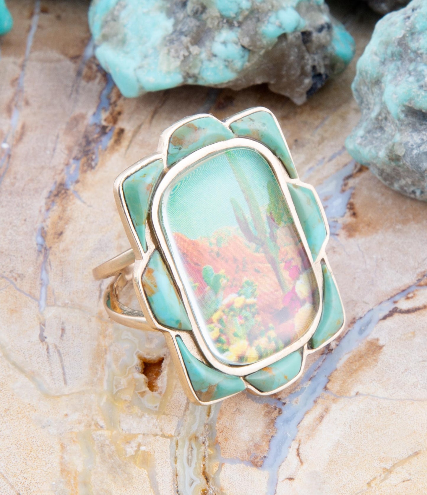 Barse Jewelry • Desert Sedona Blue Turquoise Ring