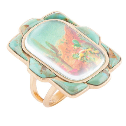 Barse Jewelry • Desert Sedona Blue Turquoise Ring