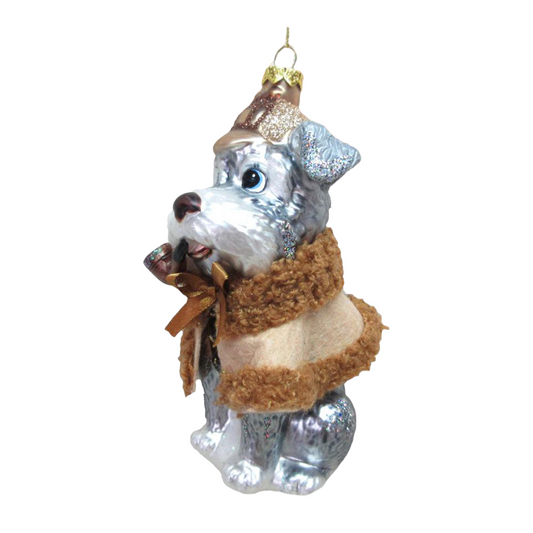 Schnauzer Detective Ornament by December Diamonds Quirks!