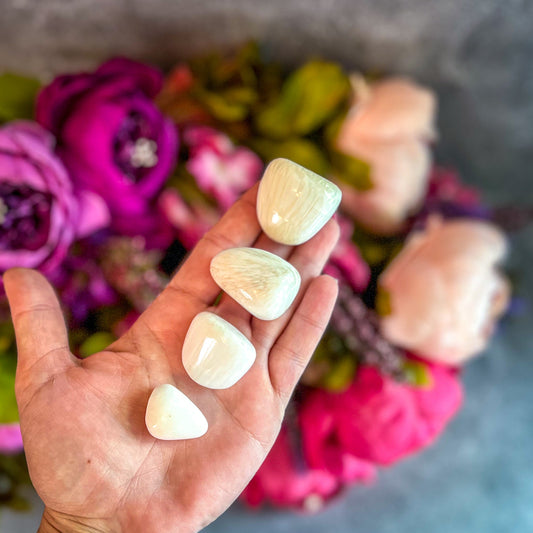 Tumbled Scolecite, Ethically Sourced Crystals